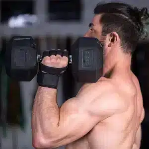 Gants musculation d’haltérophilie 2 en 1